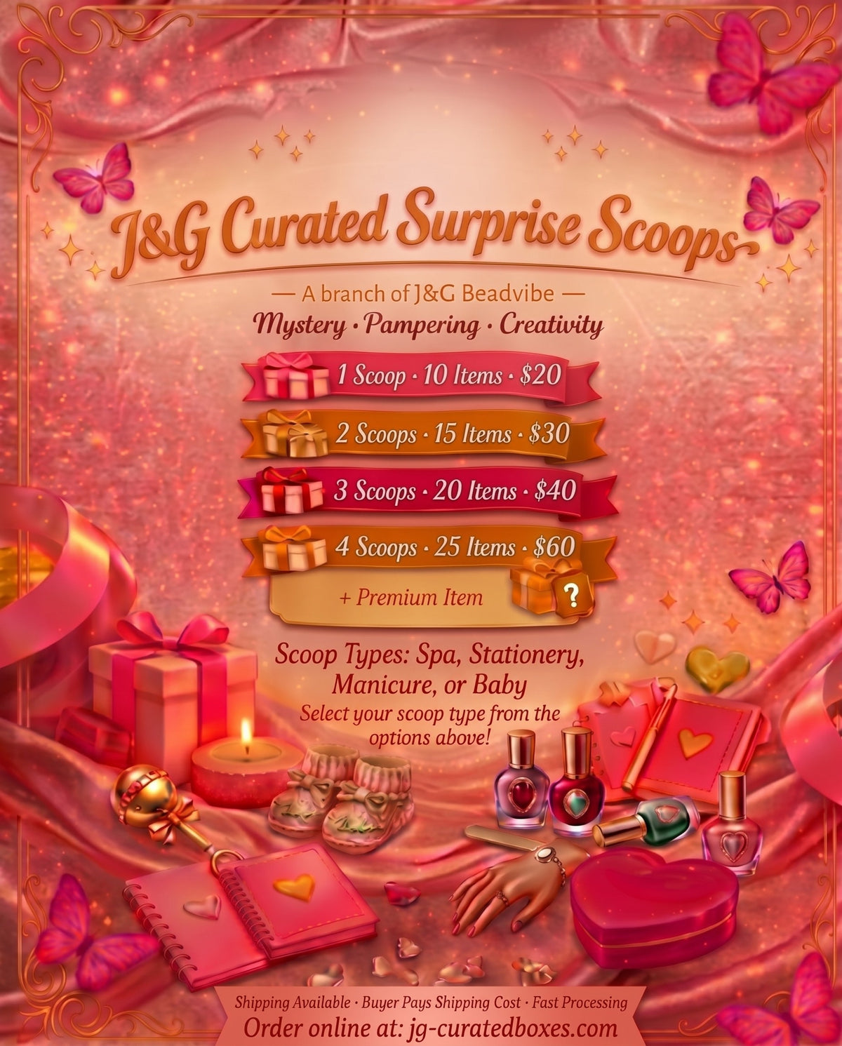 Welcome to J&G Curated Surprise Scoops!